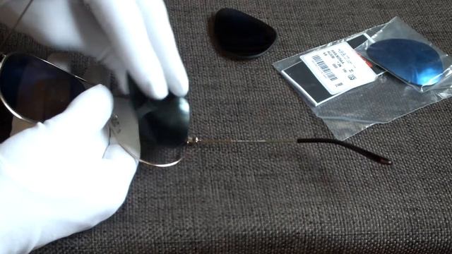 Как заменить линзы солнцезащитных очков Ray-Ban Aviator RB3025