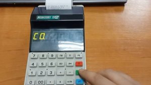 Снятие Z отчета Меркурий 115 (старая версия ККМ)