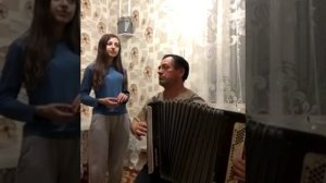 Дуэт папы и дочки ? песня под баян. Белегез шуны. Татарча жыр