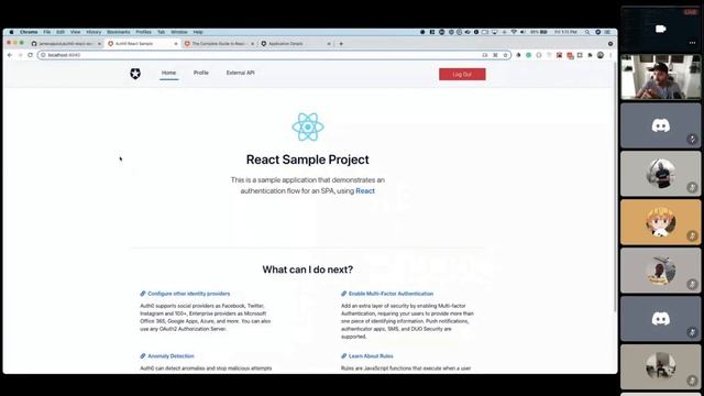 Authenticating React Applications with Auth0 смотреть онлайн
