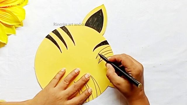 How To Make Tiger Face Mask | DIY Tiger Mask Easy @Rincriss