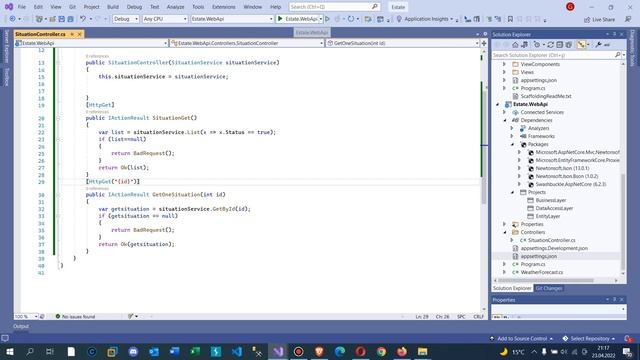 .Net Core 5.0 ile Emlak Sitesi - Web Api İstenen Kaydı Getirme