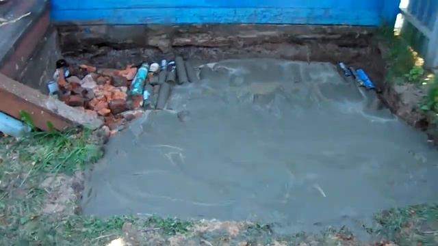 Заливка стяжки перед крыльцом без армирующей сетки смотреть онлайн