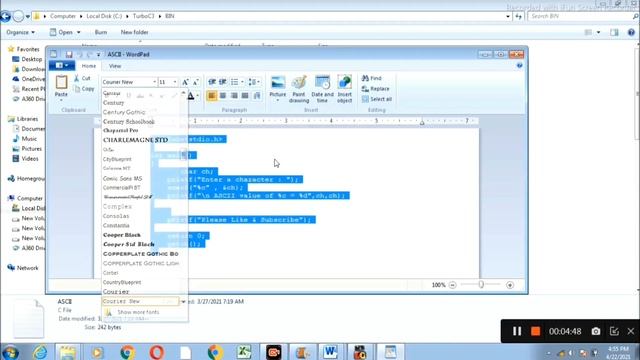 How To Save C Program on Desktop Or Other Drives || Find ASCII Value || How To Change directory