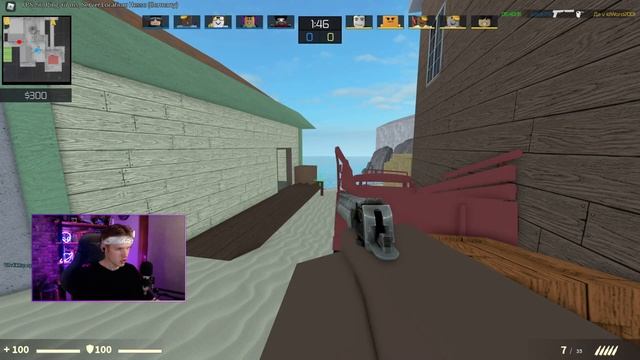 ПОКАЗАЛ КИБЕРСПОРТ в ROBLOX CS:GO. ИГРАЮ В РОБЛОКС КС ГО. COUNTER BLOX смотреть онлайн