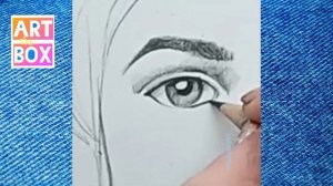 Как нарисовать реалистичный ГЛАЗ простым карандашом ?️Drawing realistic EYE step by step pencil art