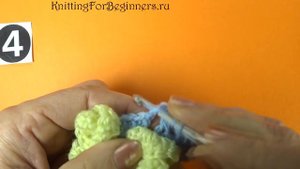 Шестигранный мотив с цветком Crochet flower motive Урок вязания 372