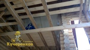 Дом из бруса: Утепление полов и мансардной крыши напылением пенополиуретана