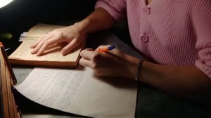 ASMR writing sounds with pen for sleep, whisper, relaxing / звуки письма для сна, пишу ручкой