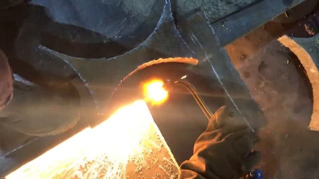 Резка кислородом металла 30 мм смотреть онлайн