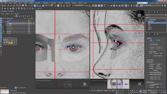 3ds Max.Моделирование персонажа.Бертрис.Часть 5.Построение модели головы персонажа.