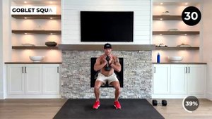 Всё тело. 25 минут. Кардио тренировка (гантели)