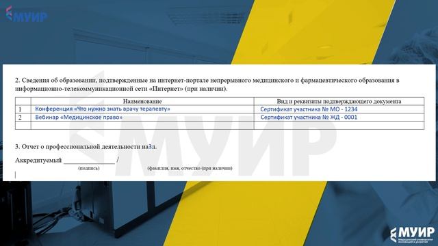 Как заполнить портфолио для аккредитации?