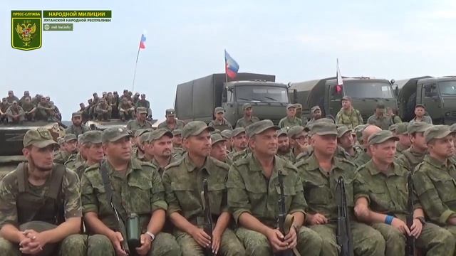 Выступление ансамбля «Голубые береты» в зоне СВО перед бойцами 2 армейского корпуса ЛНР 2.09.2022 г.