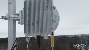 Юстировка радиорелейной антенны типа E-band.