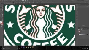 how to make Starbucks vector illustration #illustrator #coreldraw #photoshop