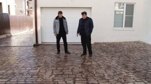 Отзыв заказчика о печатном бетоне.