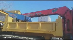 Кран манипулятор Tadano Crane ZF365 г 1994 стрела 5 вылетов видео КМУ наш клиент Лесной Свердловско