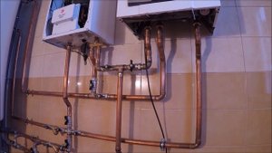 Котельная на двух котлах с медной обвязкой