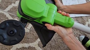 Greenworks 40V 13-Inch Electric Trimmer and Edger - Lightweight and Super Adjustable!