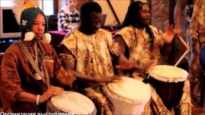 Африканские барабанщики - выступление на юбилее. Афро-шоу - Москва
