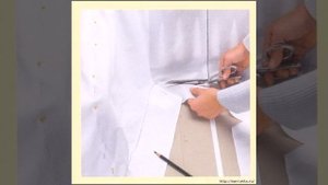 Как сшить чехол на стул. How to sew a cover on a chair.