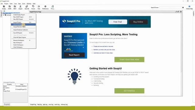 Soap Basics || How To Export and Import Project into Workspace in Soap UI Tool