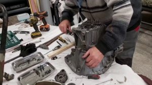 Разбор КПП Фиат Добло 1.4 8V 2006г
