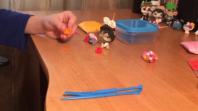 Лепим цветочек (РОЗУ) из лёгкого пластилина/LPS смотреть онлайн