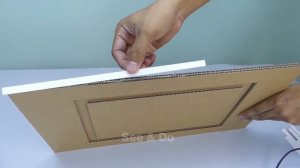 Как сделать тумбочку для хранения из картона  ||  Картонная Мебель