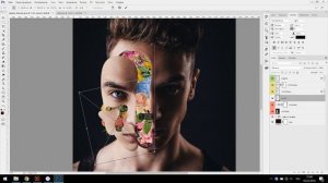 Уроки Photoshop. Портрет с цветами. Flowerful Portrait Effect. Эффект Marcelo Monreal. Фотошоп Кво