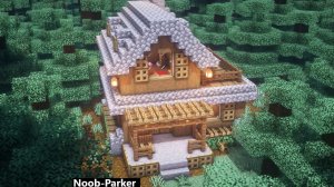 Учебник по майнкрафту, как построить стартовый дом из ели, minecraft.
