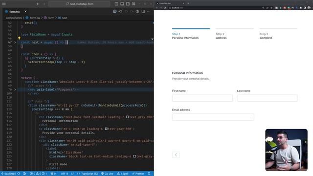 Build a Multistep Form in NextJs Using react-hook-form and ZOD смотреть онлайн