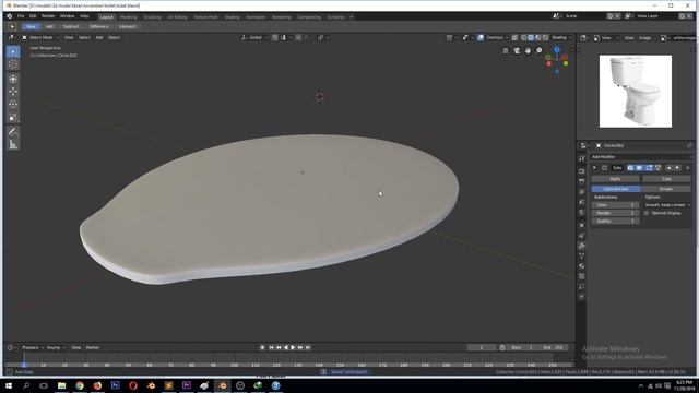 modeling a toilet in blender 2.8 modeling practice tutorial