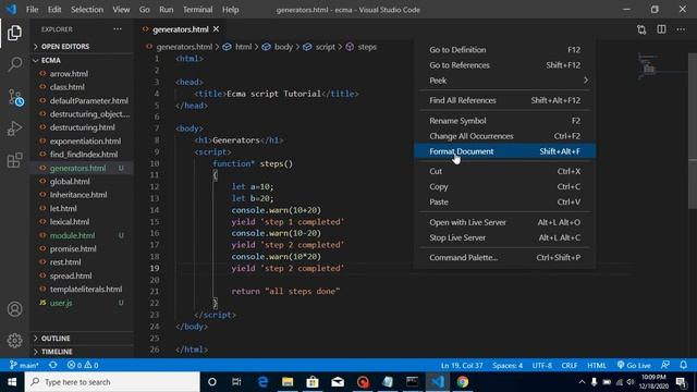 Es6 tutorial in Hindi #18 Generators смотреть онлайн