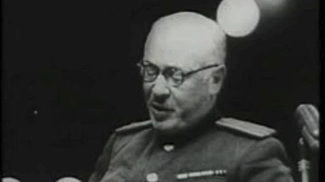 Nuremberg Trial Day 59 (1946) Y.V. Pokrovsky on POW and Katyn Forest (AM) смотреть онлайн