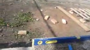 кладка арболита первый ряд