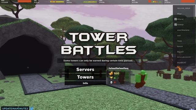 2022 JULY CODES FOR TOWER BATTLES ROBLOX смотреть онлайн