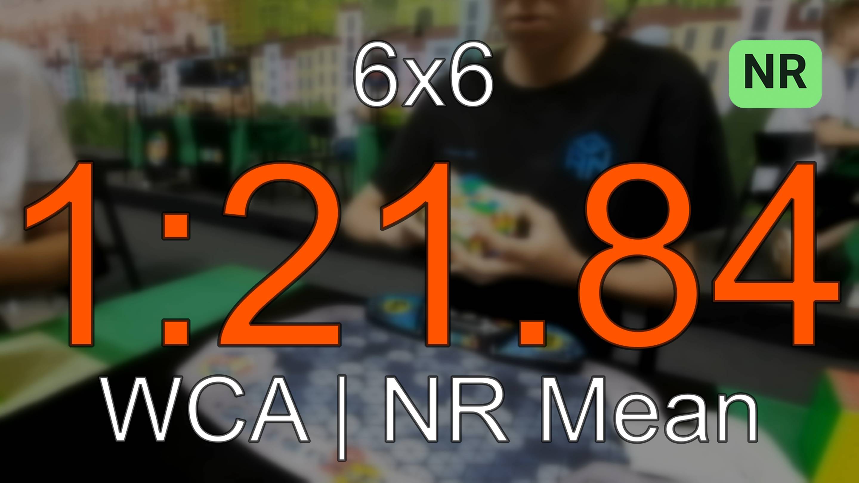 NR [1:21.84] 6x6 Mean // Rubik's WCA European Championship 2024