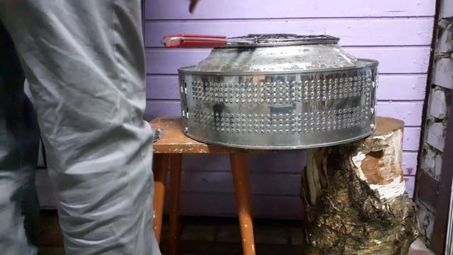 ✅Вечный мангал из стиральной машины (нержавейка) за 400 рублей #самоделки #diy смотреть онлайн