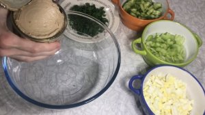 Салат с печенью минтая. Очень просто и полезно