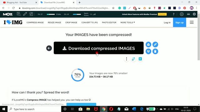 How to compress images for blog post : SEO benefits of Image Compression in Blog Post : Blogging As