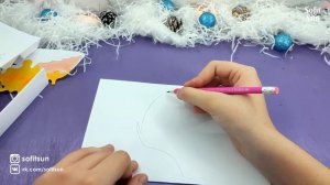 Новогодний ангел дракон из бумаги на руку. DIY Sofit Sun