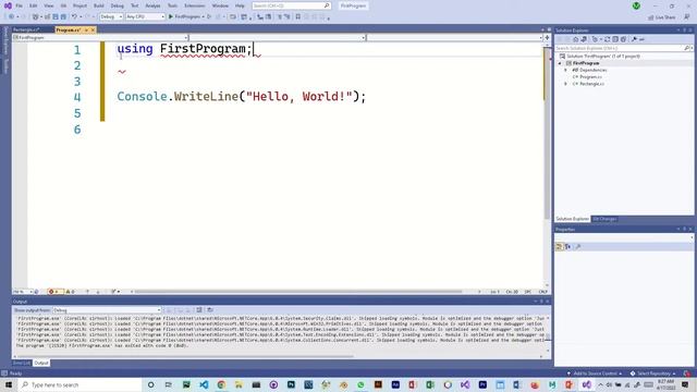 Visual Studio 2022 Console Application