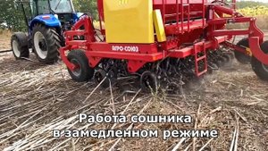 Посев пшеницы по подсолнечнику новой сеялкой MD 19-20 ширина 3,8м
