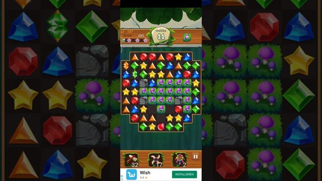 Jewels Jungle ? - Jewels & Gems Match 3 Puzzle 2021 Level 137 ⭐⭐ no Booster ? Android Gameplay ✅ смотреть онлайн