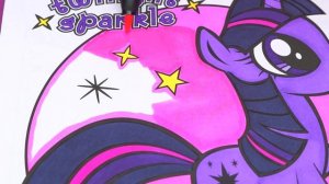 Coloring My Little Pony Twilight Sparkle Coloring Page Prismacolor Paint Markers | KiMMi THE CLOWN