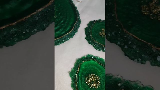 набор из эпоксидной смолы в наличии, #эпоксиднаясмола #подстаканники #resinart смотреть онлайн