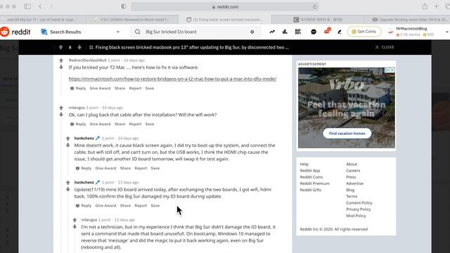 UPDATE! Big Sur Upgrade Bricking some 2013-14 13-Inch MacBook Pros! - APPLE'S RESPONSE! смотреть онлайн