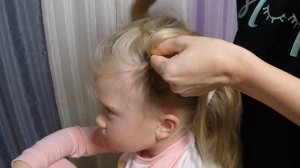 Как сделать хвост с косами  Плетение косичек для детей